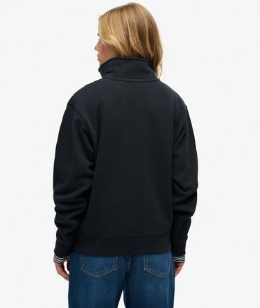 Essential Logo Embroidered Half Zip Jumper Image 5