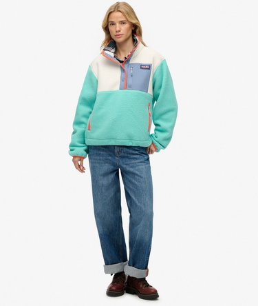 Pullover en Polaire Colour Block Image 3