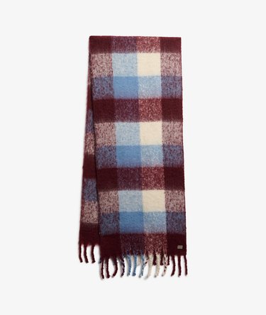 Écharpe à motif à carreaux Image 1
