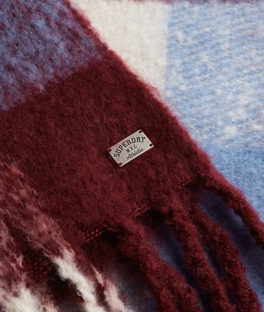 Écharpe à motif à carreaux Image 2