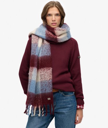 Écharpe à motif à carreaux Image 3