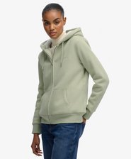 Borg-gefütterter Hoodie mit Reißverschluss