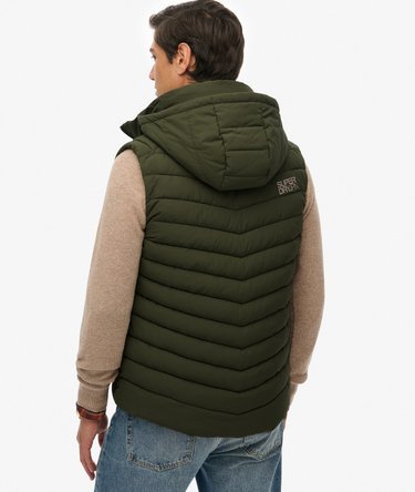 Hooded Fuji Padded Gilet Image 6
