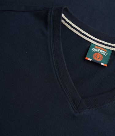 Organic Cotton Essential Logo V Neck T-Shirt Image 6