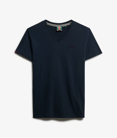 Organic Cotton Essential Logo V Neck T-Shirt Image 7