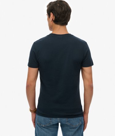 Organic Cotton Essential Logo V Neck T-Shirt Image 5