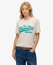 Bio-Baumwoll-T-Shirt mit Vintage Logo Scripted