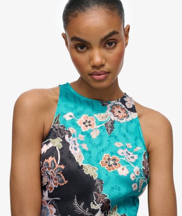 Racer Jacquard Maxi Dress Image 4