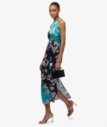 Racer Jacquard Maxi Dress Image 3