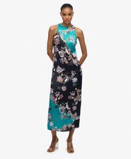 Racer Jacquard Maxi Dress