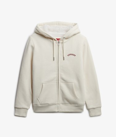 Borg Lined Zip Hoodie Image 7