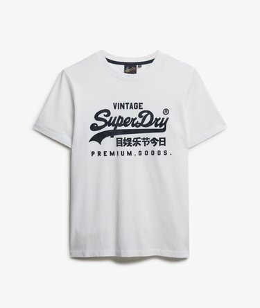 Organic Cotton Vintage Logo Scripted Coll T-Shirt Image 7