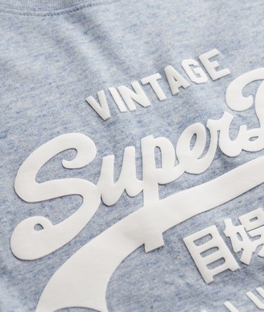 Organic Cotton Vintage Logo Scripted Coll T-Shirt Image 6