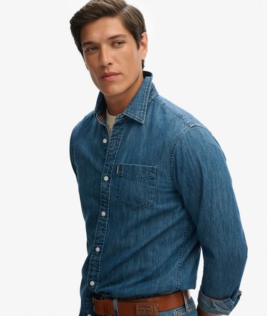 Essential Long Sleeve Denim Shirt Image 1