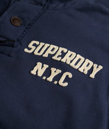 Vintage Athletic Henley-Sweatshirt Image 6