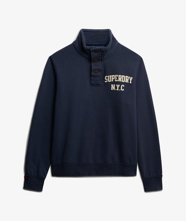 Vintage Athletic Henley-Sweatshirt Image 7