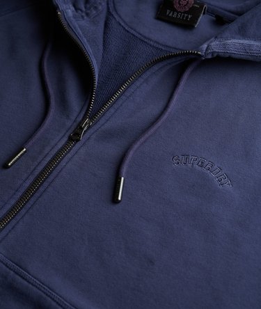 Essential Logo Garment Dyed Zip Hoodie Image 6