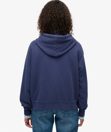 Essential Logo Garment Dyed Zip Hoodie Image 5