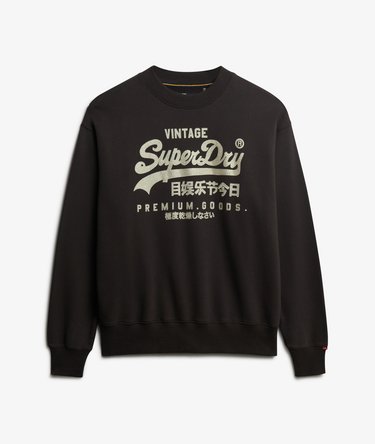 Embellished Vintage Logo Loose Crew Sweatshirt Image 7