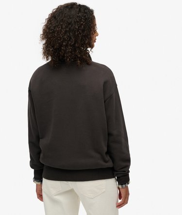 Embellished Vintage Logo Loose Crew Sweatshirt Image 5