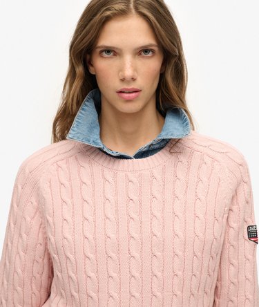 Slouchy Cable Knit Jumper Image 4