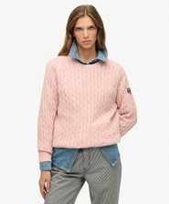 Slouchy Cable Knit Jumper