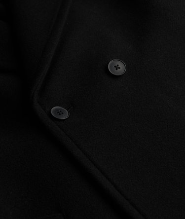 Relaxed Long Wool Coat Image 7