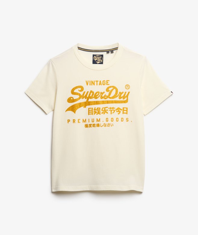Embellished Vintage Logo Relaxed T-Shirt