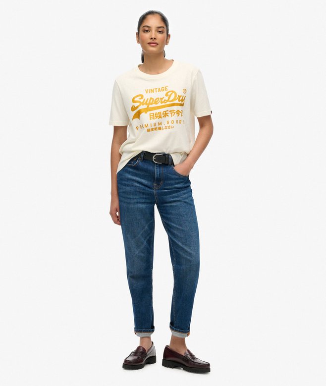 Embellished Vintage Logo Relaxed T-Shirt