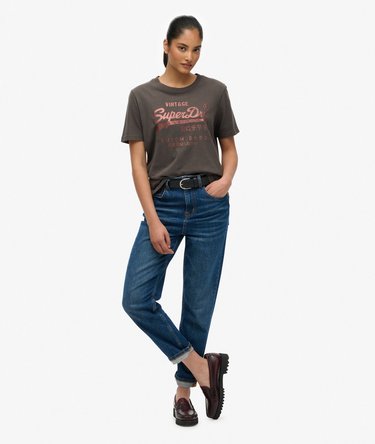 Embellished Vintage Logo Relaxed T-Shirt Image 3