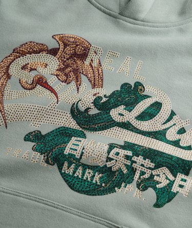 Tokyo Vintage Logo Relaxed Hoodie Image 7