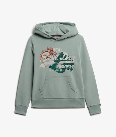 Tokyo Vintage Logo Relaxed Hoodie Image 8