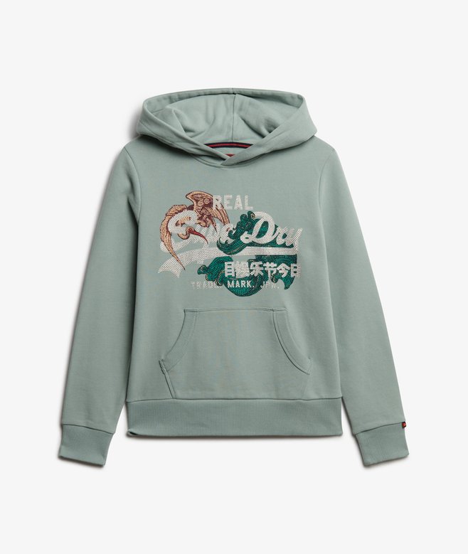 Tokyo Vintage Logo Relaxed Hoodie