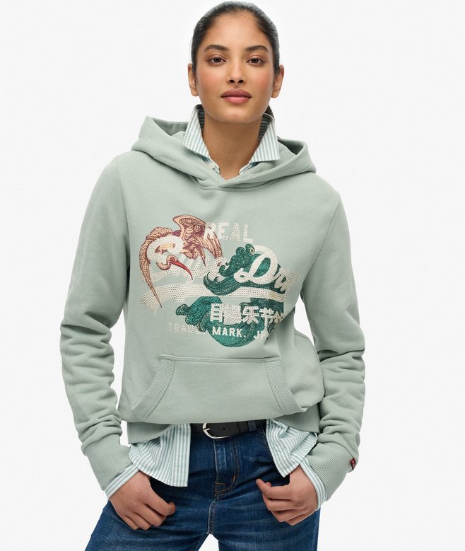 Tokyo Vintage Logo Relaxed Hoodie