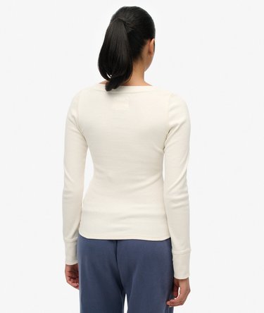 Athletic Button Down Long Sleeve Top Image 5