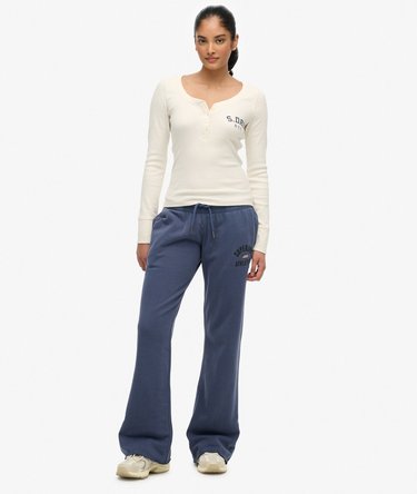 Athletic Button Down Long Sleeve Top Image 3