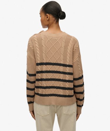 Cable Crew Neck Jumper Image 5