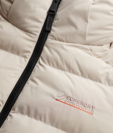 Hooded Microfibre Sport Puffer Jacket Image 7