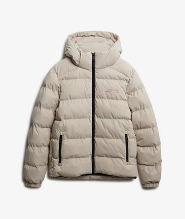 Hooded Microfibre Sport Puffer Jacket Image 8