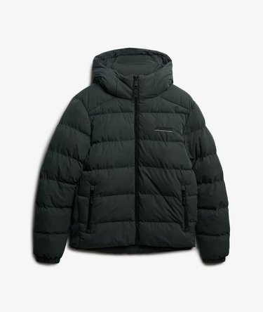 Hooded Microfibre Sport Puffer Jacket Image 8