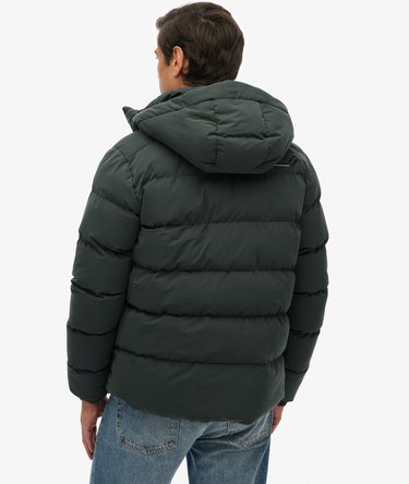 Hooded Microfibre Sport Puffer Jacket Image 6