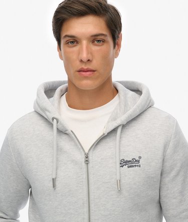 Vintage Logo Geborduurde Zip Hoodie Image 4