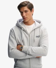 Vintage Logo Embroidered Zip Hoodie