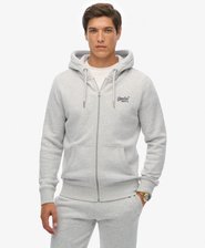 Vintage Logo Embroidered Zip Hoodie