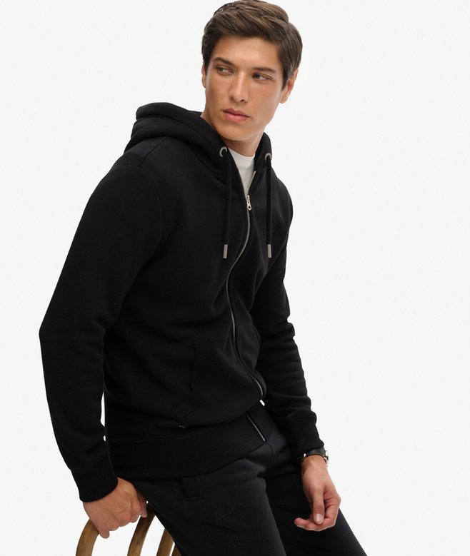 Superdry Veste à Capuche Homme Logo Vintage Brodée - Coupe Décontractée Et Confort Ultime