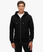 Vintage Logo Embroidered Zip Hoodie