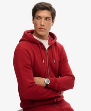 Vintage Logo Embroidered Zip Hoodie