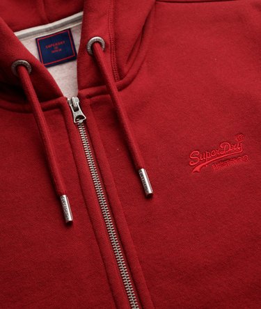 Vintage Logo Embroidered Zip Hoodie Image 6