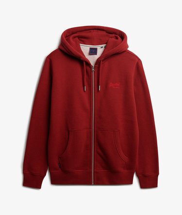 Vintage Logo Embroidered Zip Hoodie Image 7