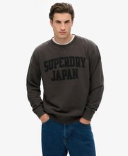 Sudadera tonal de cuello redondo Vintage Athletic